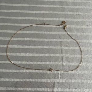 Micheal Kors - cross necklace - rose gold with zirconium diamonds